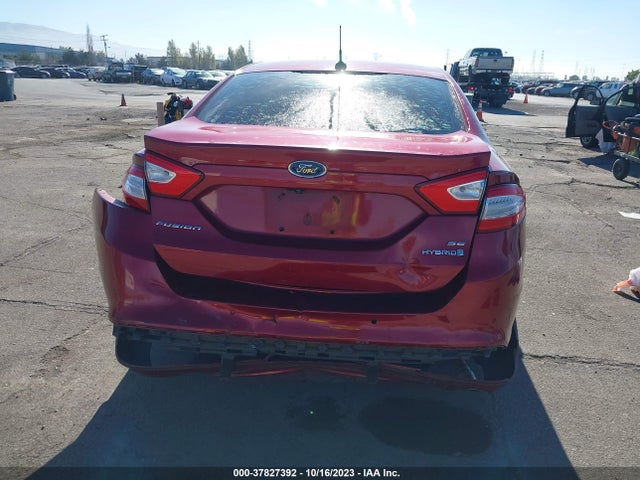 2016 FORD FUSION HYBRID SE VIN: 3FA6P0LU6GR316085