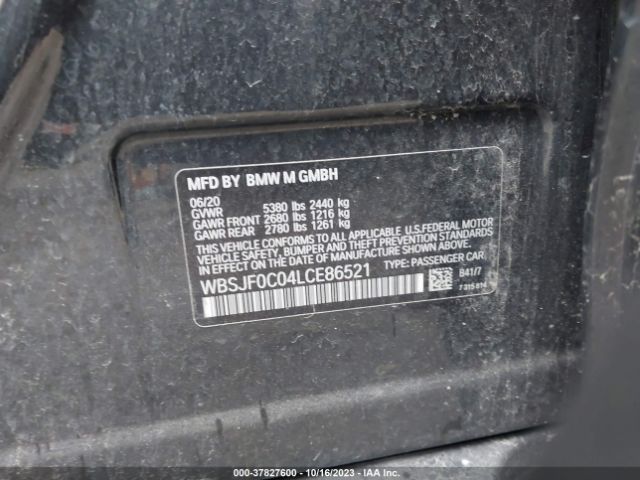 WBSJF0C04LCE86521 BMW M5