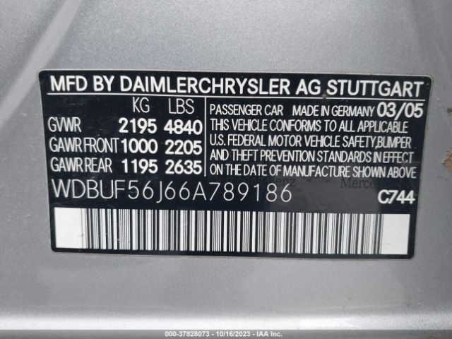 2006 MERCEDES-BENZ E 350 WDBUF56J66A789186 Photo 8