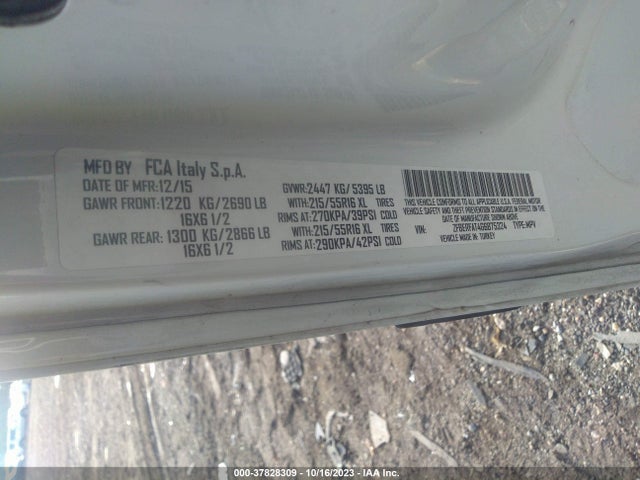 RAM Promaster City Cargo Van Tradesman 2016 ZFBERFAT4G6B75324 Image 9