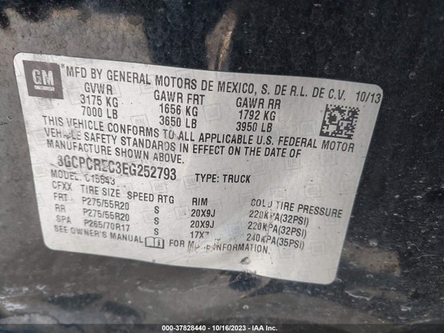 Chevrolet Silverado 1500 Lt 2014 3GCPCREC3EG252793 Image 9