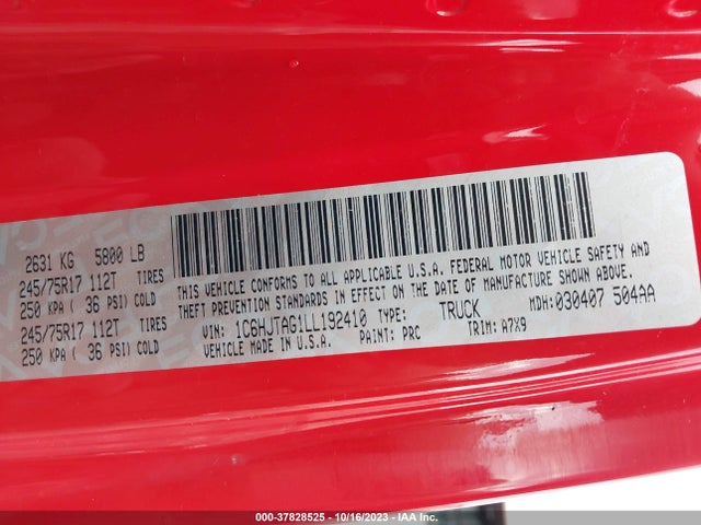 Jeep Gladiator Sport S 4x4 2020 1C6HJTAG1LL192410 Image 9