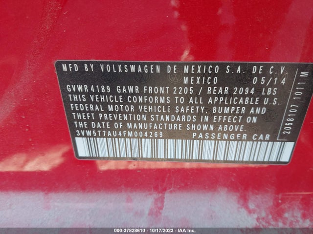 3VW5T7AU4FM004269 Volkswagen GOLF GTI S