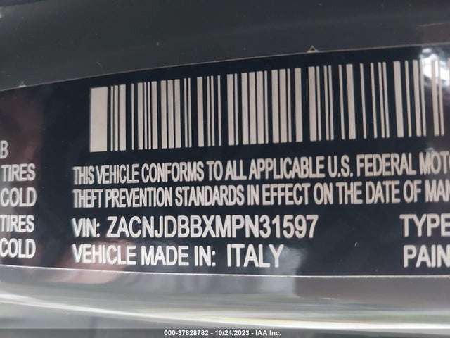 ZACNJDBBXMPN31597 Jeep Renegade Latitude 4x4