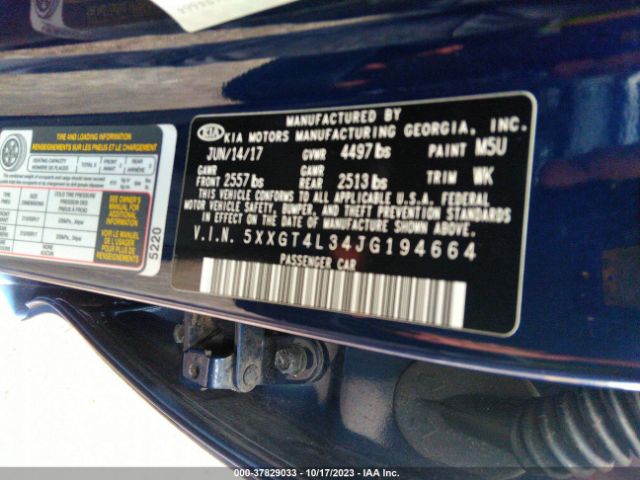 5XXGT4L34JG194664 KIA Optima S