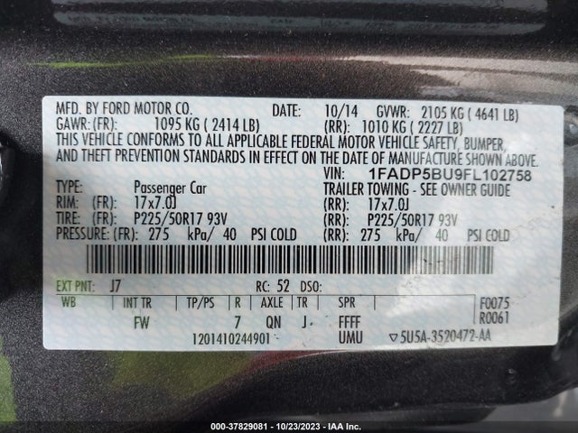 Ford C-max Hybrid Sel 2015 1FADP5BU9FL102758 Image 9