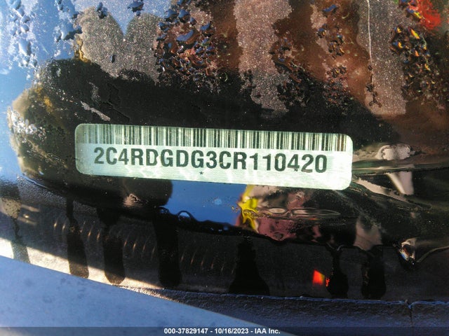 37829147 :رقم المزاد ، 2C4RDGDG3CR110420 vin ، 2012 Dodge Grand Caravan Crew مزاد بيع