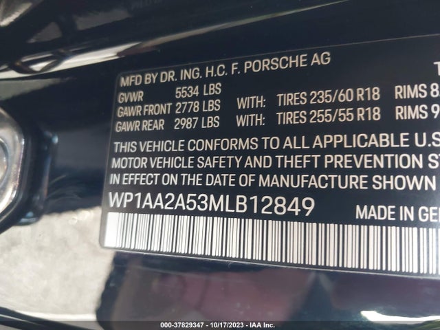 2021 PORSCHE MACAN WP1AA2A53MLB12849 Photo 8