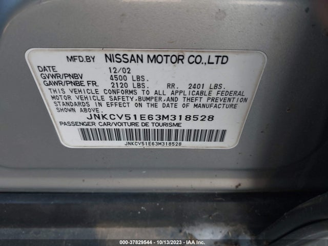 2003 INFINITI G35 SEDAN JNKCV51E63M318528 Photo 8