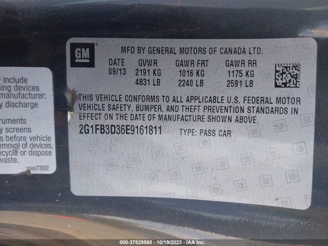 Chevrolet CAMARO LT 2014 2G1FB3D36E9161811 Image 9