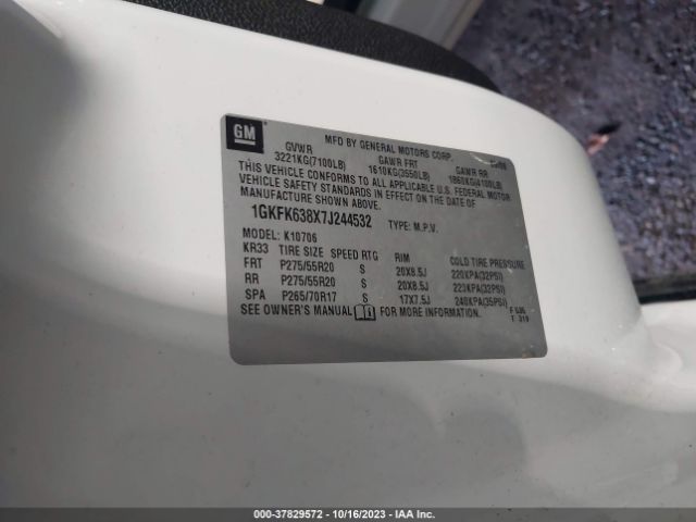 2007 GMC YUKON DENALI 1GKFK638X7J244532 Photo 8