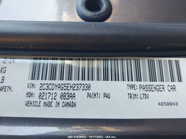 Dodge Challenger Sxt 2014 2C3CDYAG5EH237330 Image 9