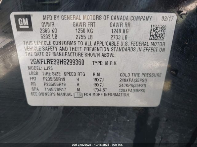 2GKFLRE39H6299360 GMC Terrain Denali