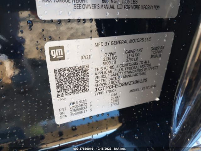 1GTP8FED8MZ386125 GMC Sierra 1500 Denali