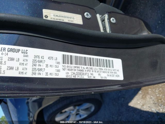 1C4NJDEB3ED810713 Jeep Compass Latitude