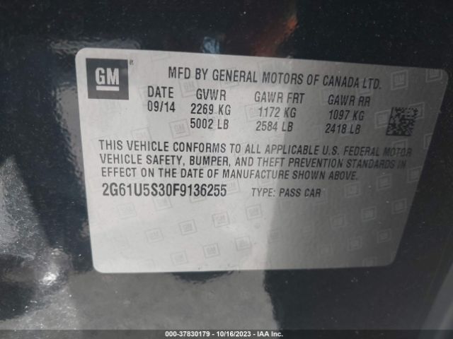 2G61U5S30F9136255 Cadillac Xts W20 Livery Package
