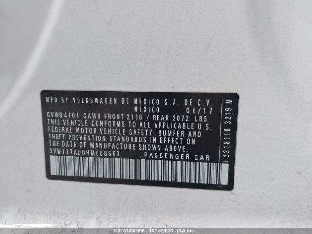 2017 VOLKSWAGEN GOLF 3VW117AU0HM068560 Photo 8