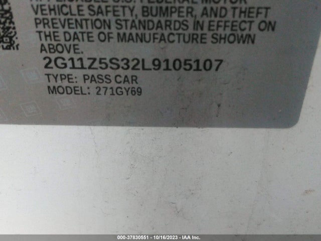 Chevrolet IMPALA LT 2020 2G11Z5S32L9105107 Image 9