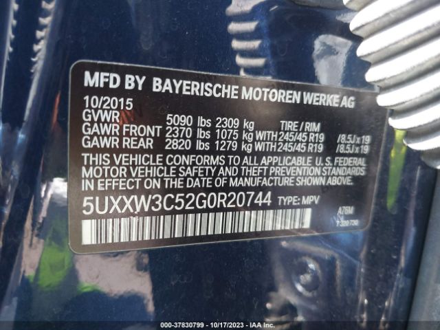 5UXXW3C52G0R20744 BMW X4 Xdrive28i