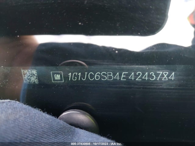 Chevrolet SONIC LT 2014 1G1JC6SB4E4243784 Image 9