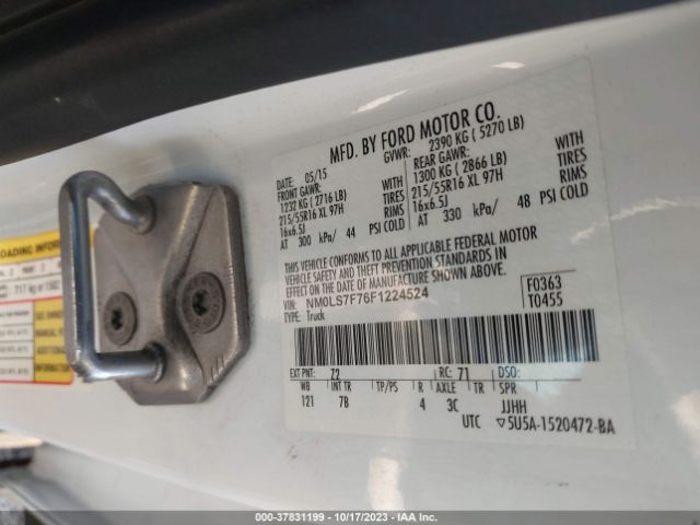 NM0LS7F76F1224524 Ford Transit Connect Xlt