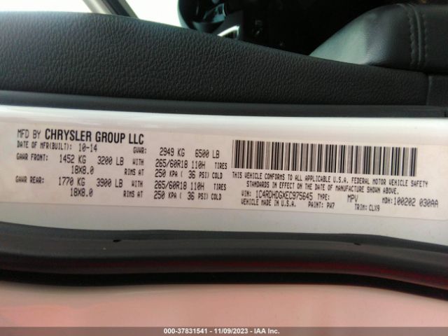 1C4RDHDGXEC975645 Dodge DURANGO LIMITED