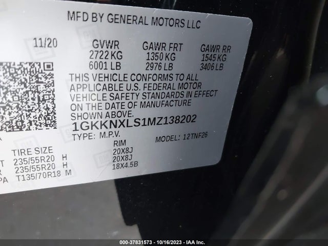 GMC Acadia Awd Denali 2021 1GKKNXLS1MZ138202 Image 9