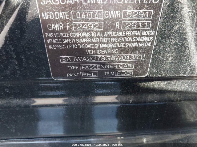 2016 JAGUAR XJ SAJWA2G78G8W01353 Photo 8
