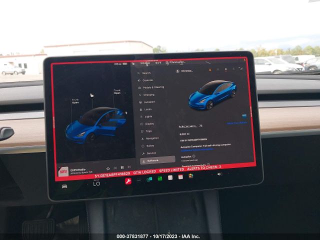 5YJ3E1EA8PF418629 Tesla MODEL 3