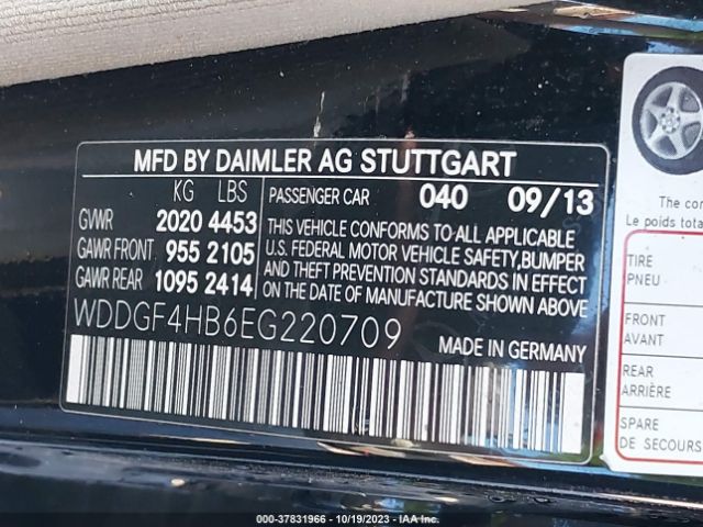 WDDGF4HB6EG220709 Mercedes-Benz C-class C 250