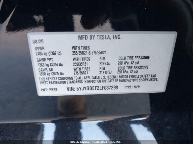 5YJYGDEF2LF037298 Tesla Model Y