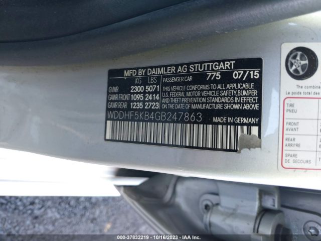 WDDHF5KB4GB247863 Mercedes-Benz E-class E 350