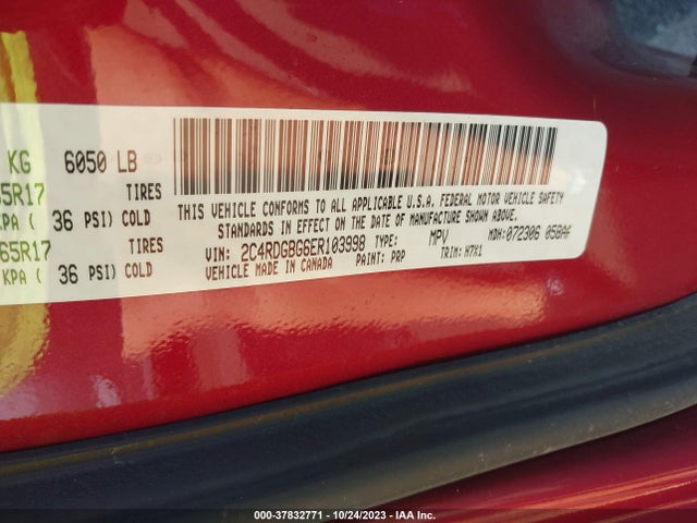 Dodge Grand Caravan Se 2014 2C4RDGBG6ER103998 Image 9