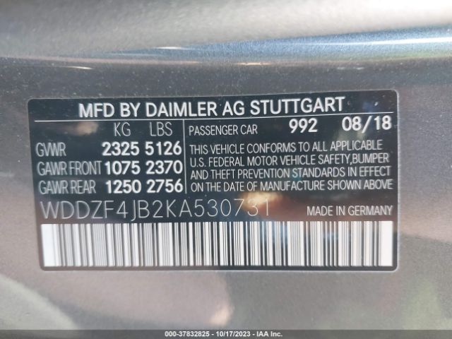 WDDZF4JB2KA530731 Mercedes-Benz E-class E 300
