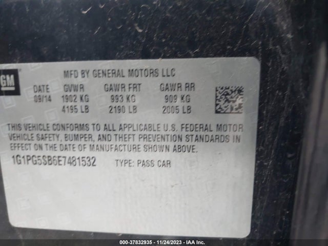 Chevrolet CRUZE LTZ 2014 1G1PG5SB6E7481532 Image 9