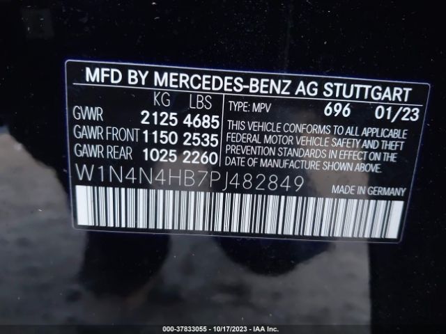 W1N4N4HB7PJ482849 Mercedes-Benz Gla Gla 250