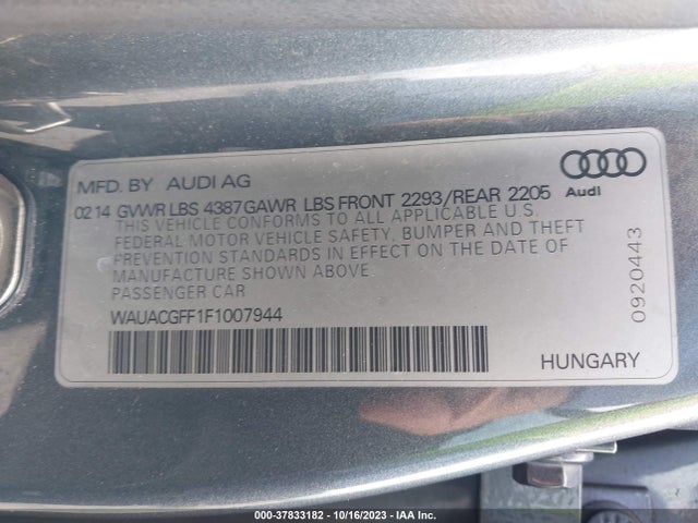 WAUACGFF1F1007944 Audi A3 1.8t Premium