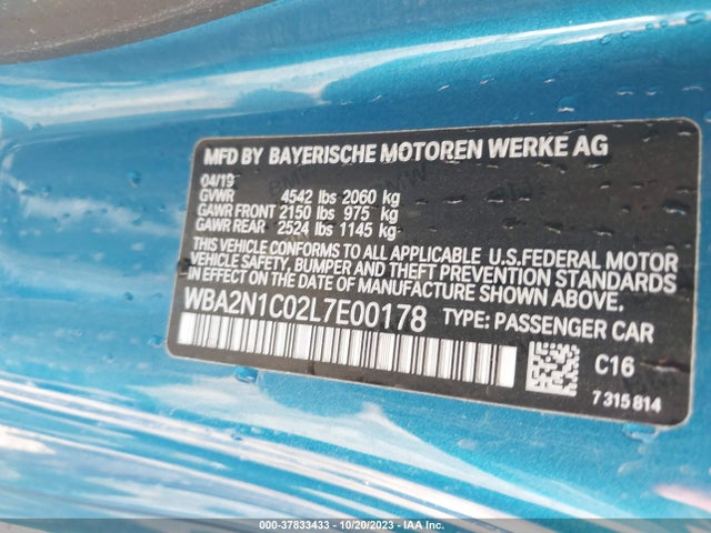 BMW 2 Series M240i 2020 WBA2N1C02L7E00178 Image 9