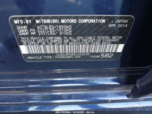 JA32U8FW6EU022638 Mitsubishi LANCER GT