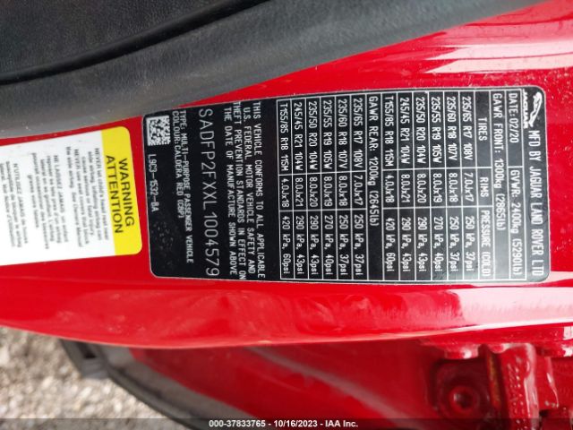 SADFP2FXXL1004579 Jaguar E-PACE SE
