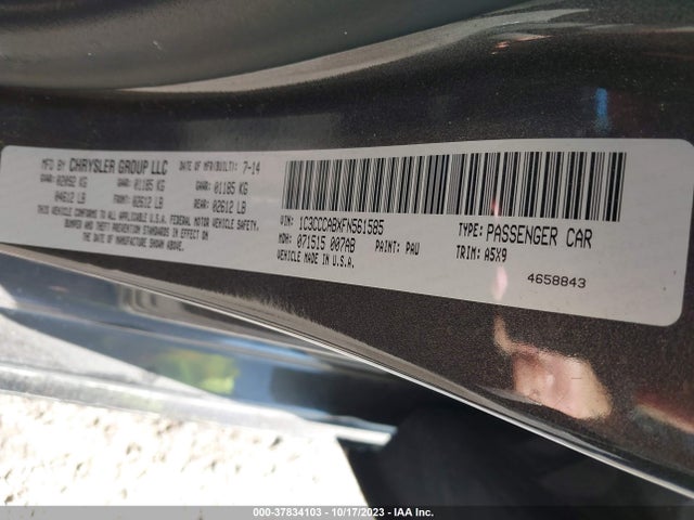 1C3CCCABXFN561585 Chrysler 200 Limited