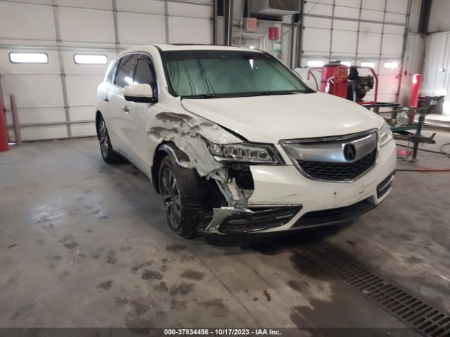 Aukcja sprzedaży 2016 Acura Mdx W/tech/w/tech/acurawatch Plus, vin: 5FRYD4H41GB050812, numer aukcji: 37834456