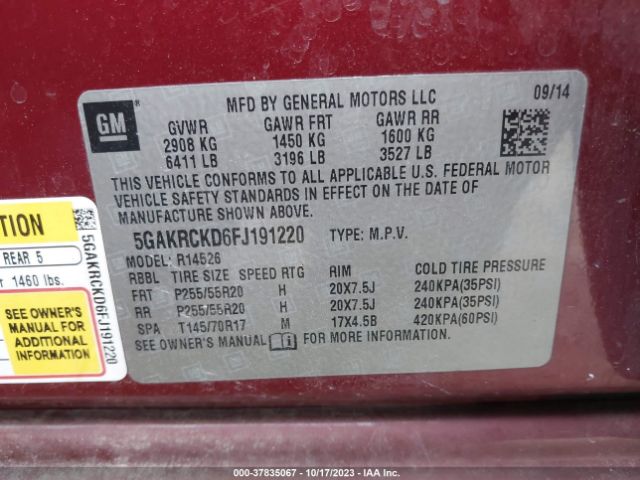 5GAKRCKD6FJ191220 Buick Enclave Premium