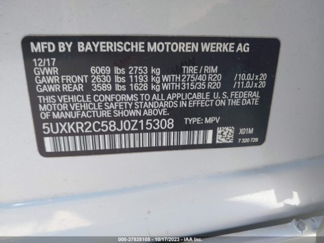 5UXKR2C58J0Z15308 BMW X5 Sdrive35i