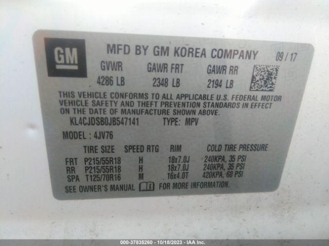 KL4CJDSB0JB547141 Buick Encore Premium
