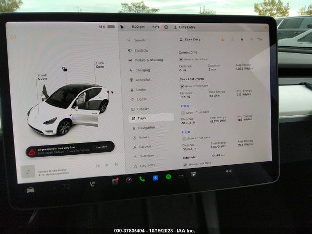 2021 TESLA MODEL Y LONG RANGE VIN: 5YJYGDEE5MF130700