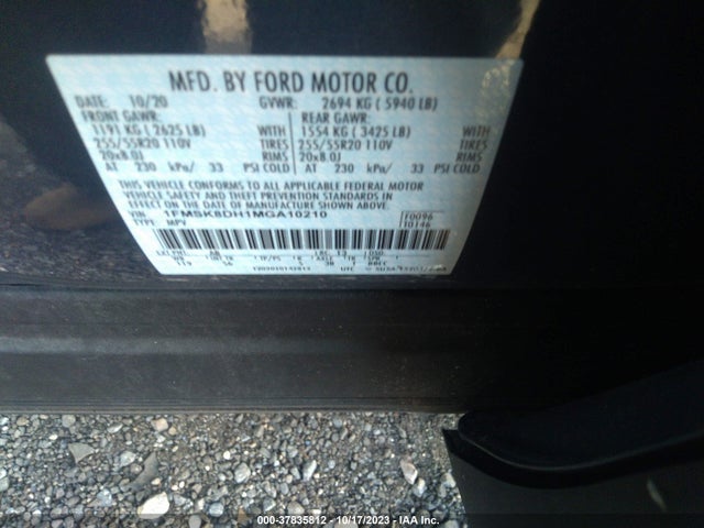 Ford EXPLORER XLT 2021 1FMSK8DH1MGA10210 Image 9