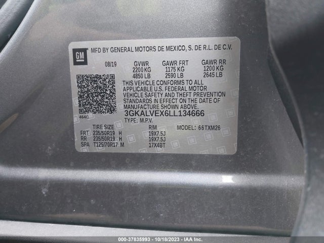 3GKALVEX6LL134666 GMC Terrain Slt