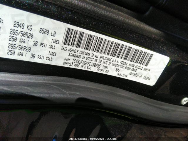 2015 JEEP GRAND CHEROKEE 1C4RJFAGXFC130295 Photo 8