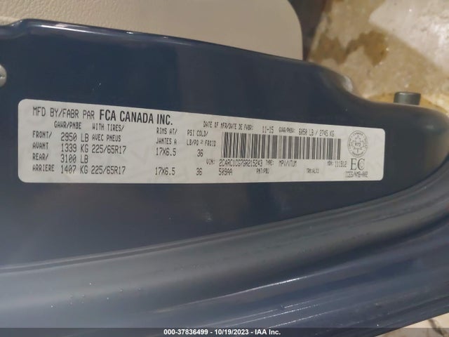 2C4RC1CG7GR215243 Chrysler Town & Country Touring-l